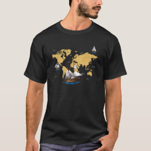 Travel Ships Cartography Traveling Country World M T-Shirt
