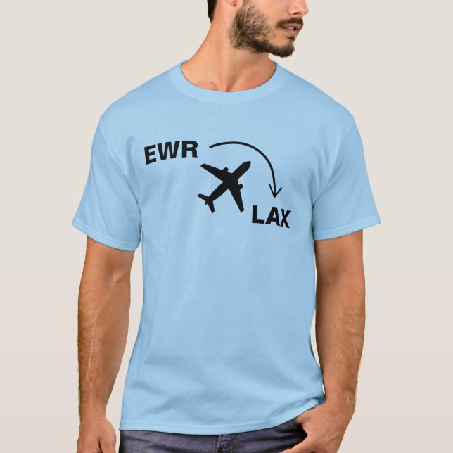 Travel Shirt to Los Angeles California (Front)