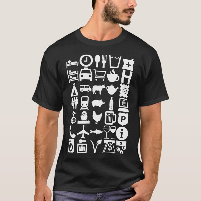 Travel shirt, universal, men w T-Shirt (Front)