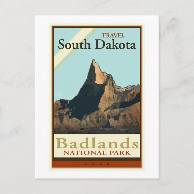 Travel South Dakota Postcard (Front)