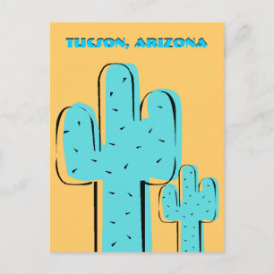 Travel Souvenir Postcards Saguaro Cactus Tucson AZ