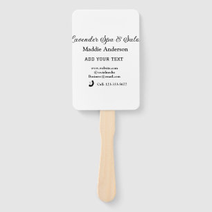 travel spa salon guest information vacation beach hand fan