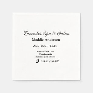 travel spa salon guest information vacation beach  napkin