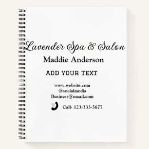 travel spa salon guest information vacation beach  notebook