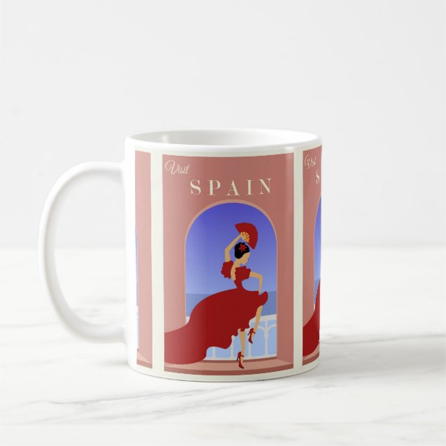 Travel Spain Europe Coffee Mug (Left)