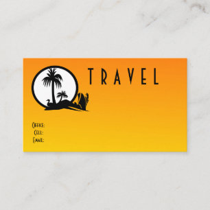 Travel Standard Size Business Card
