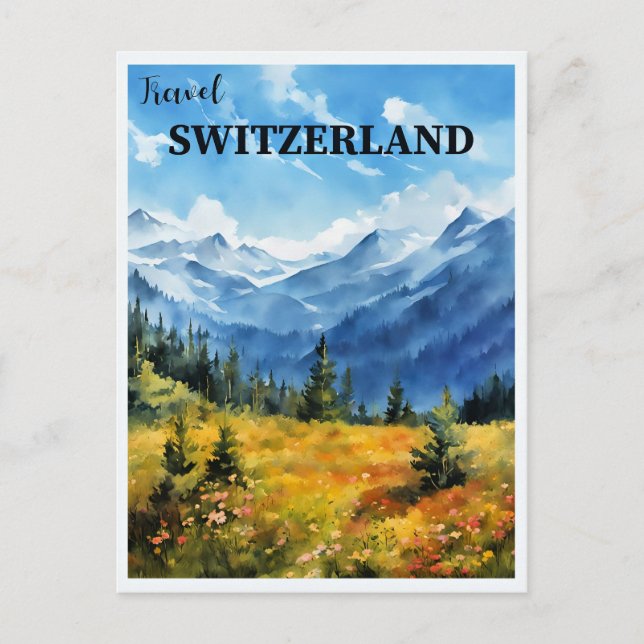 Travel Switzerland Postcard (Front)