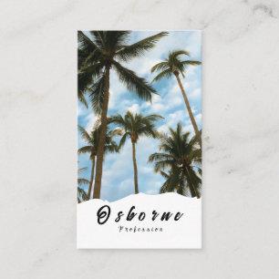 Travel Thailand Island Sun Sea Beaches Palmtrees  Business Card