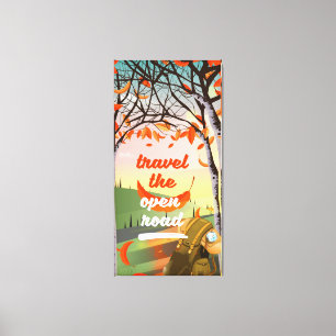 Travel the open road Backpacking Canvas Print