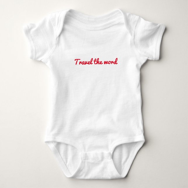 Travel the word Jersey Bodysuit (Front)