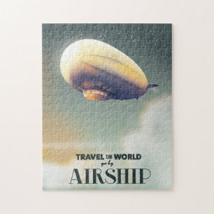 Travel the world by Airship Jigsaw Puzzle
