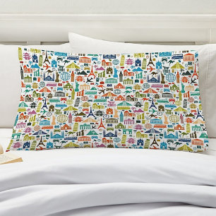 Travel the world pillowcase