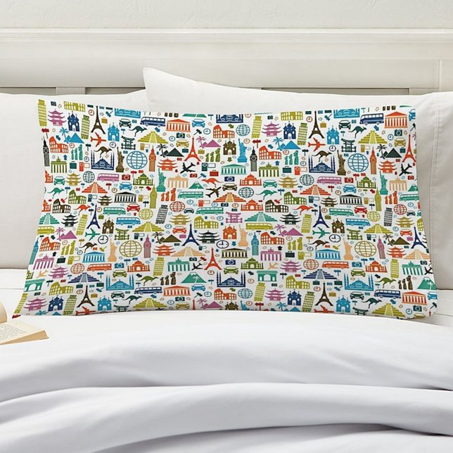 Travel the world pillowcase (Creator Uploaded)