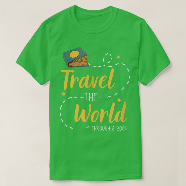 Travel The World Through A Book  Men, Women, Child T-Shirt (Design Front)