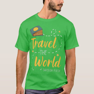 Travel The World Through A Book  Men, Women, Child T-Shirt
