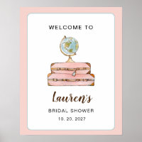 Travel Theme Miss to Mrs Bridal Shower welcome