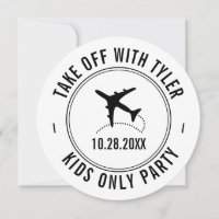 Travel Theme Party Personalised Aeroplane Sign
