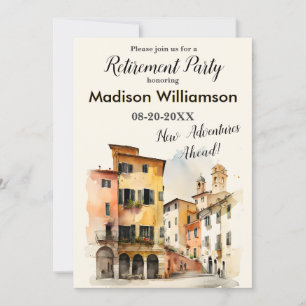 Travel Theme Retirement Party  Invitation