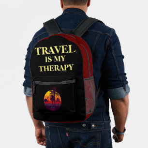 TRAVEL therapy design Printed Backpack
