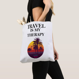 TRAVEL therapy design Tote Bag