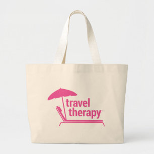 Travel Therapy Large Tote Bag