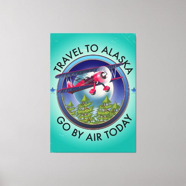 Travel To Alaska Canvas Print (Front)
