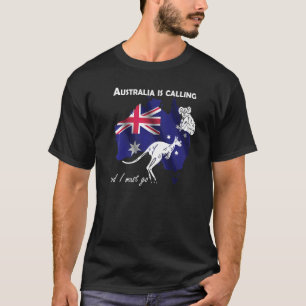 Travel to Australia to Koala and Kangaroo as a bac T-Shirt