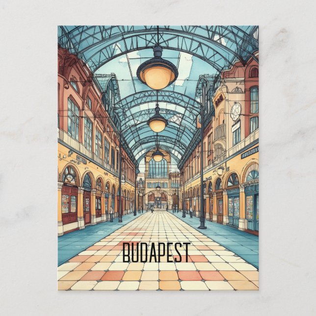 Travel to Budapest Hungary Postcard (Front)