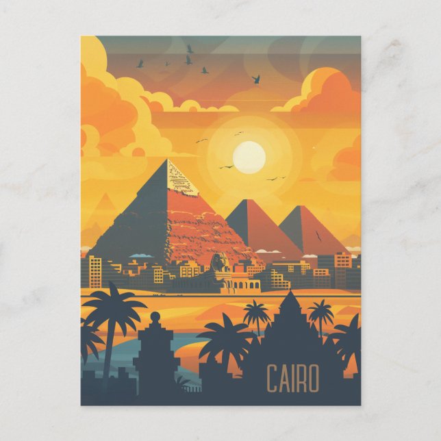 Travel to Cairo Postcard (Front)
