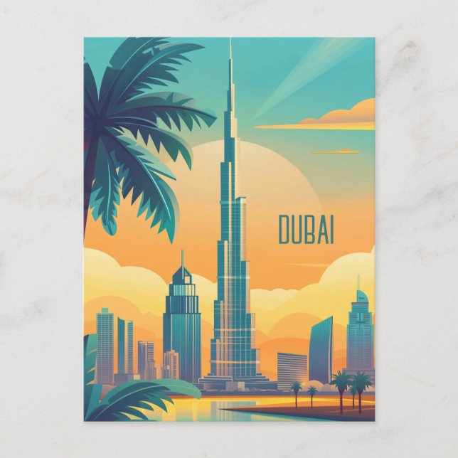 Travel to Dubai Postcard (Front)