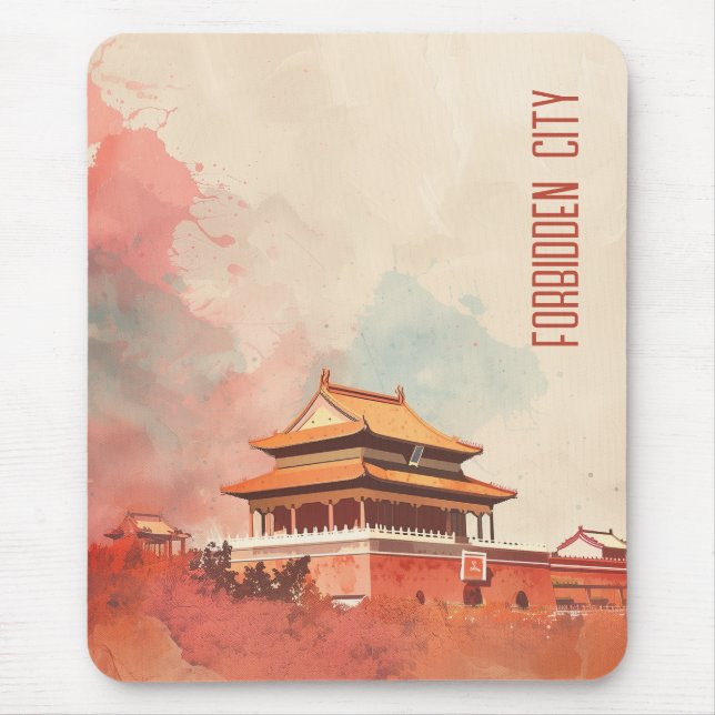 Travel to Forbidden City Mouse Pad (Front)