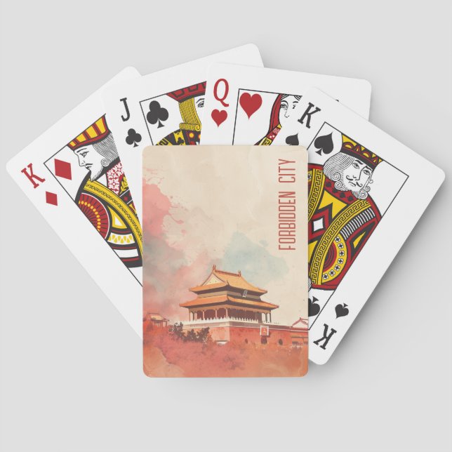 Travel to Forbidden City Playing Cards (Back)