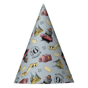 Travel To HOGWARTS™ Pattern Party Hat