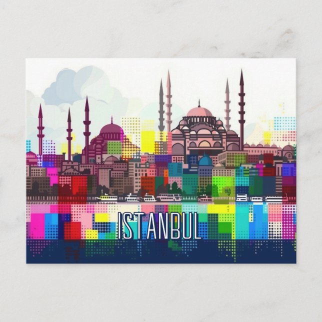 Travel to Istanbul Postcard (Front)