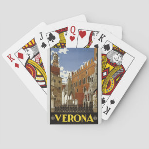 Travel to Italy - Verona Vintage Poster Playing Cards