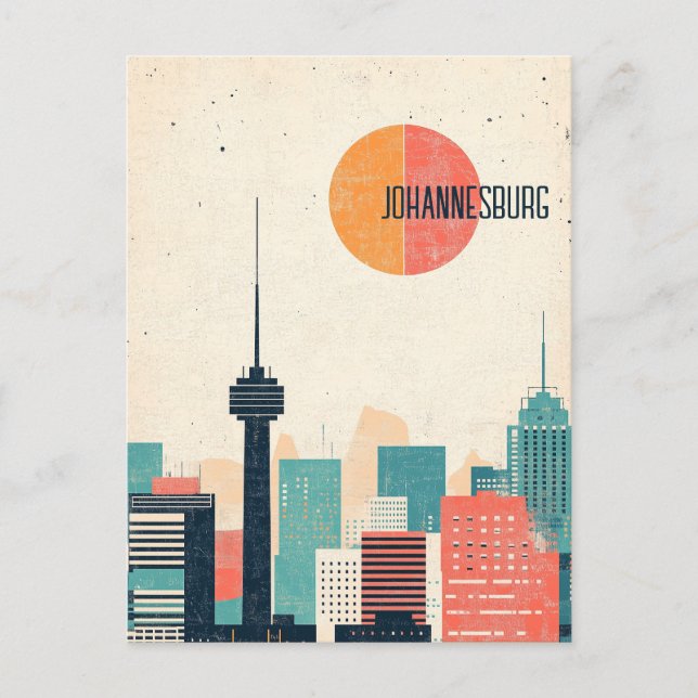 Travel to Johannesburg South Africa Postcard (Front)