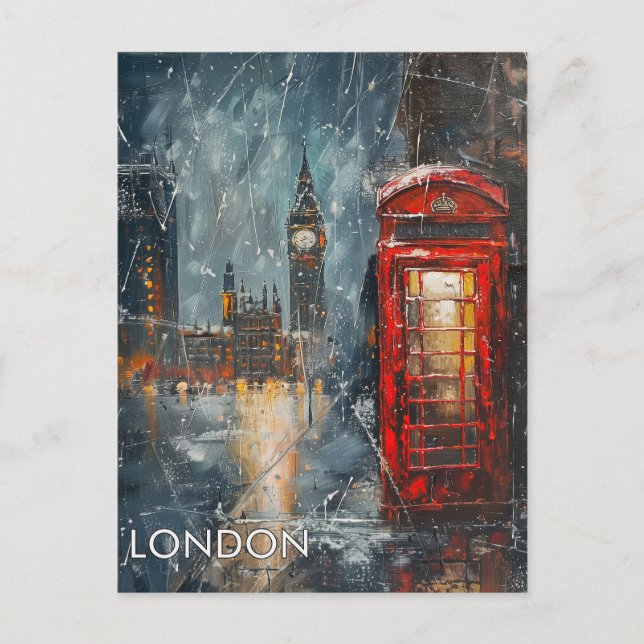 Travel to London Postcard (Front)