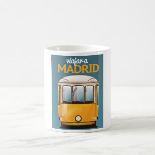 Travel To Madrid vintage vacation poster Coffee Mug