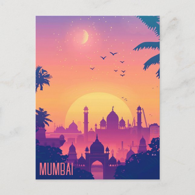 Travel to Mumbai Postcard (Front)