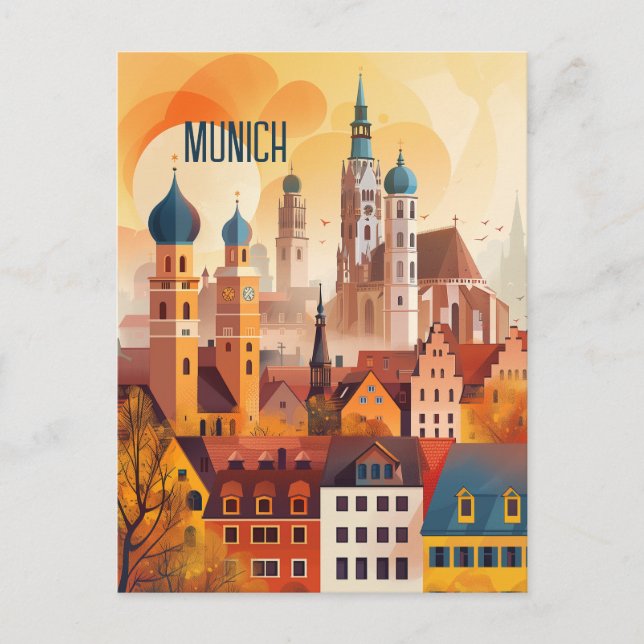 Travel to Munich Postcard (Front)