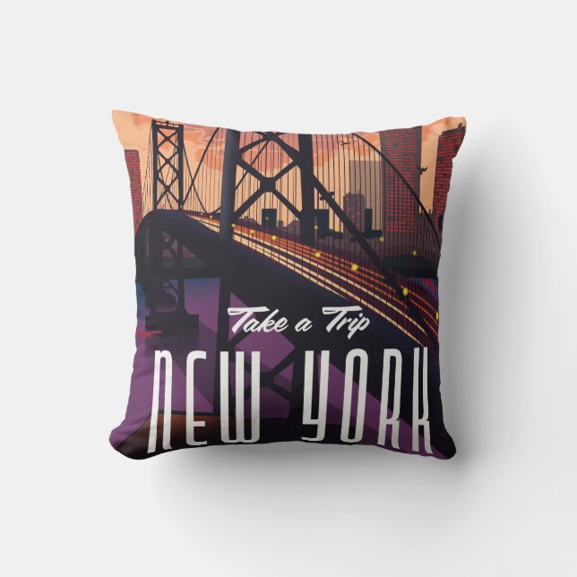 Travel To New York Cushion (Front)