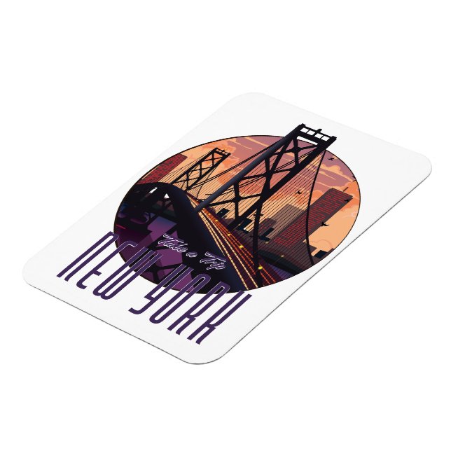 Travel To New York Magnet (Left Side)
