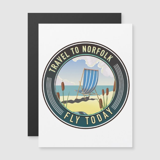 Travel to Norfolk - Fly today (Front/Back)
