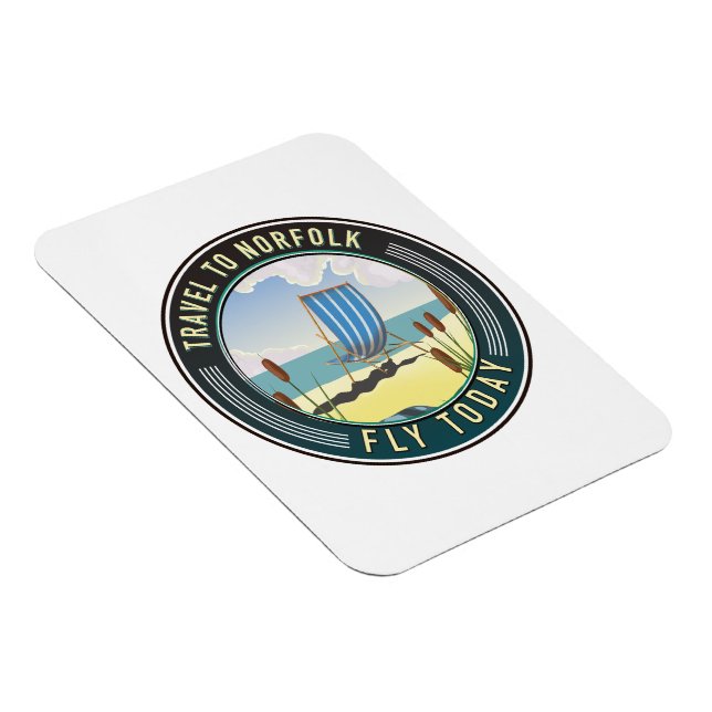 Travel to Norfolk - Fly today Magnet (Right Side)