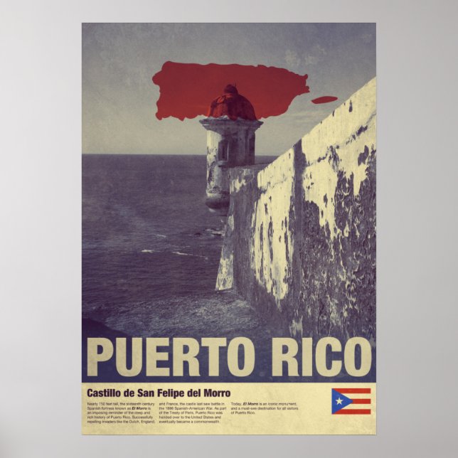Travel to Puerto Rico: El Morro Poster (Front)
