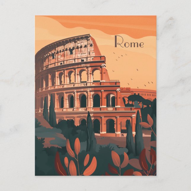 Travel to Rome Postcard (Front)
