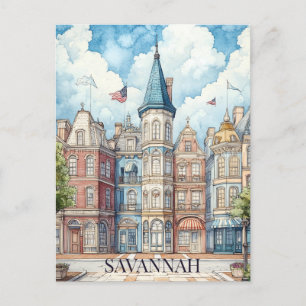 Travel to Savannah Georgia Postcard