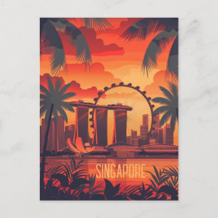 Travel to Singapore Postcard