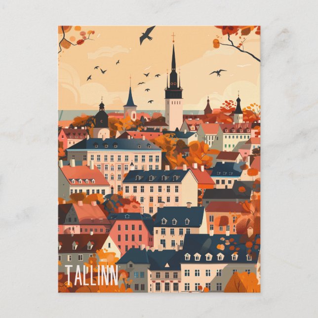 Travel to Tallinn Postcard (Front)