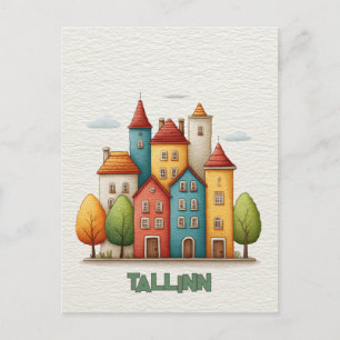 Travel to Tallinn Postcard